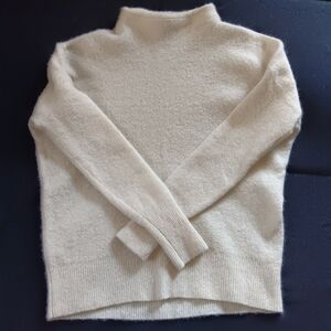 27 Miles Malibu Cashmere White Turtleneck Sweater XS